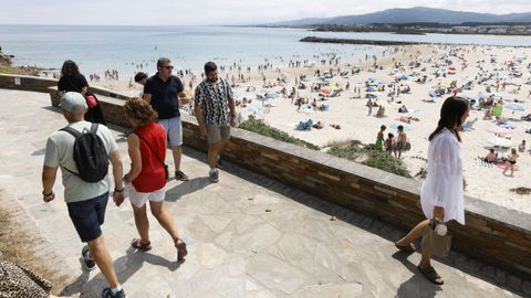 La playa de A Rapadoira, la m�s concurrida de Foz
