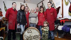 Imaxe do patriarca Seivane no obradoiro