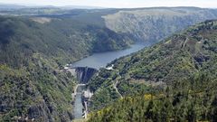Central hidroel�ctrica de Santo Estevo, en el Sil, de Iberdrola