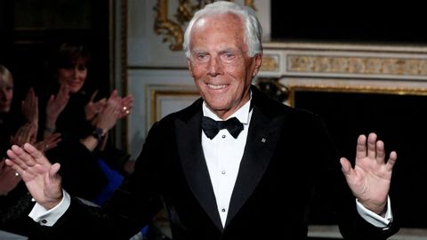 El diseador Georgio Armani fue uno de los revolucionarios de la moda