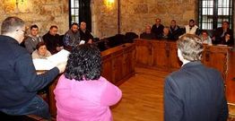 Los trabajadores se incorporaron ayer al Concello. 