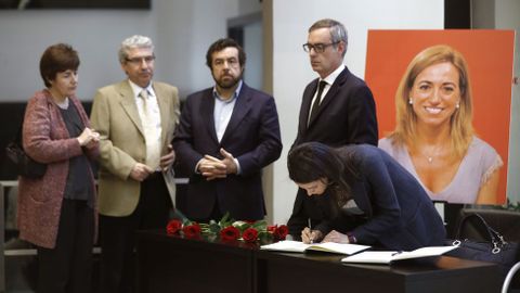 Los dirigentes de Ciudadanos Ins Arrimadas, Jos Manuel Villegas y Miguel ngel Gutirrez. 