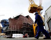 El ferri garantizar� al astillero a�o y medio de trabajo.