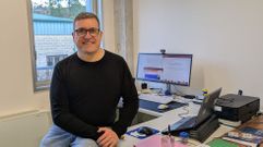 Rafael Verde, en la oficina de EspagnExport en Laln