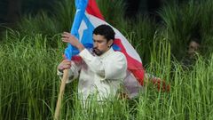 Bad Bunny, durante su actuaci�n en la Super Bowl