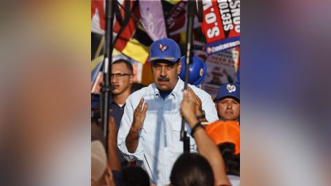 Nicols Maduro, el sbado durante la concentracin chavista.