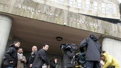 En una imagen de archivo, la sede de los juzgados de Santiago, en Fonti�as