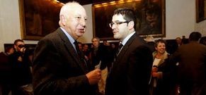 El rector Juan Casares con Jos� Pereira, que inicia nuevo mandato en Ciencias da Comunicaci�n.
