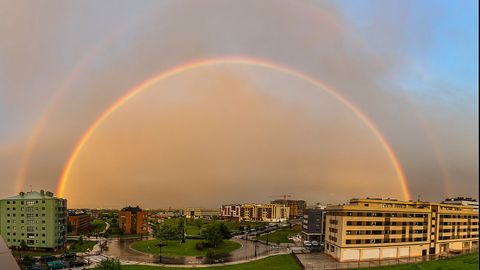 El arco iris en Oviedo