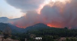 Incendio en la localidad de Pals, Tarragona.