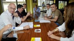 Las plataformas judiciales se reunieron ayer en Ourense