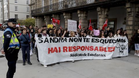 Alumnos movilizados en A Coru�a