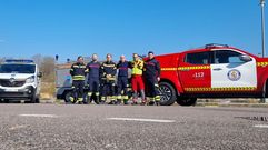 La expedici�n que sali� de Maceda para recoger a 24 refugiados ucranianos, en una parada t�cnica poco antes de abandonar territorio alem�n y entrar en Chequia