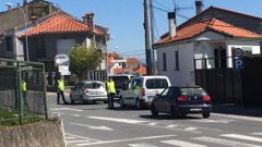 Control de Guardia Civil y Polic�a Local en Celanova durante el estado de alarma