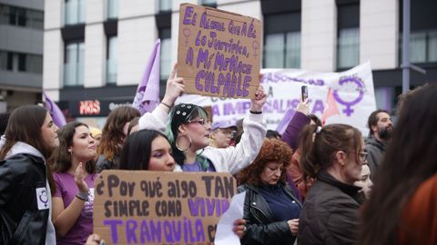 Manifestaci�n del 8M en A Coru�a.