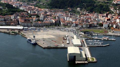 Zona donde est� previsto crear un atraque para cruceros en Mar�n