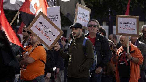 Manifestacin en solidaridad con Las 6 de la Suiza