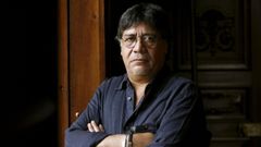 Luis Seplveda, en el 2008,  durante la presentacin de La lmpara de Aladino, una recopilacin de doce cuentos