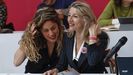 Yolanda D�az y Lara Hern�ndez durante la la primera reuni�n del Grupo Coordinador elegido en su reciente asamblea, este domingo en Madrid.