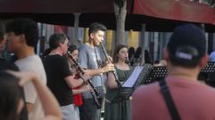 Alumnos do conservatorio Mestre Ib��ez de Monforte na festa de fin de curso que celebraron hai unhas semanas nas r�as do centro