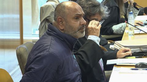 Dilawar Hussain estuvo esposado en el banquillo de los acusados en la primera jornada del juicio