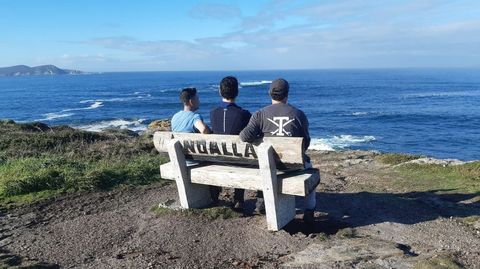 El banco de punta Faxilda mira directamente al Atlántico