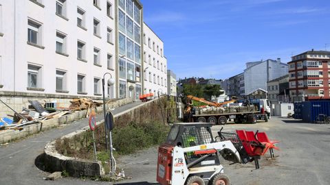 Las obras de demolicin  en el interior del Materno siguen avanzando, aunque un poco ms lentas