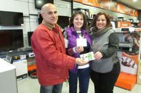 La ganadora del primer premio de Ortigueira, en el centro, en Expert.