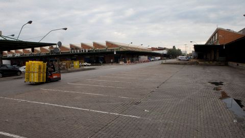 Huelga en Catalu�a. Mercabarna