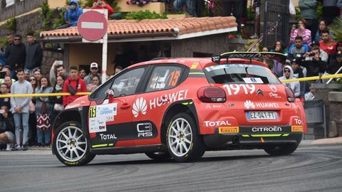 El madrile�o Pepe L�pez, l�der del Campeonato de Espa�a de Rallye,s con su habitual Citro�n  C3 R5