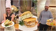 Promoci�n de First Tastes donde dos clientes cocinaron su plato estrella para la Taberna Kamelia. Ana dos Santos hizo arepas y Iago Cota hizo tacos.