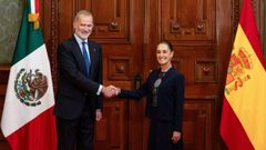 O sa�do de Felipe VI�e Claudia�Sheinbaum