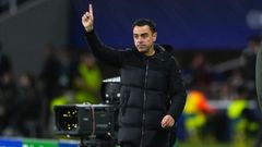 Xavi Hern�ndez, durante su etapa como entrenador del Barcelona.