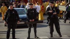 Imagen de archivo de varios agentes de polic�a rusos.
