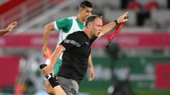 Eduardo Dom�nguez, preparador f�sico vigu�s de la selecci�n de Marruecos.