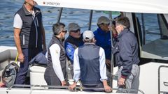 Juan Carlos I en una de sus visitas a Sanxenxo el a�o pasado