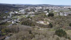 Vista de la zona donde se propuso el final y arranque de la Rolda Leste, junto a la rotonda de la avenida de Madrid