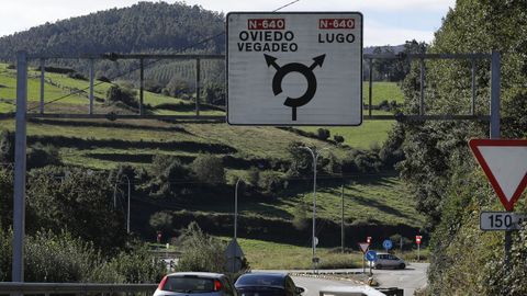 Imagen de archivo de la carretera N-642 que va de Ribadeo a Vegadeo