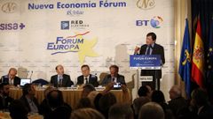 El presidente asturiano Javier Fern�ndez, en el foro de Nueva Econonom�a