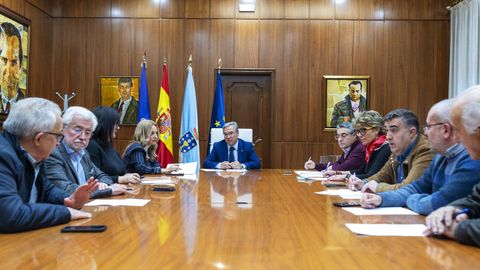 Reunin de la Junta de Gobierno de la Diputacin ourensana este lunes.