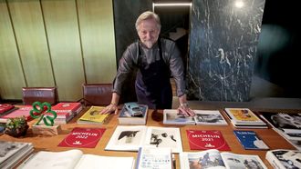 Pepe Vieira, en su restaurante gastron�mico de Cami�o da Serpe, en Poio