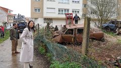 La alcaldesa de Ribeira, Mar�a Sampedro, y el director xeral de Xustiza, Jos� Tronchoni, supervisaron los trabajos.