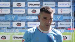 El jugador del Celta Ferran Jutgl�, tras el partido ante el M�laga.
