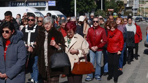 Viacrucis procesional de la parroquia de San Francisco Javier de A Coru�a
