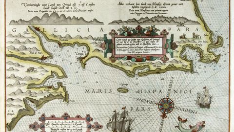 Imaxe dunha carta n�utica�da�Coru�a, de finais do s�culo XVI