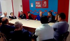 Imagen de la reuni�n celebrada este s�bado en Carballo.