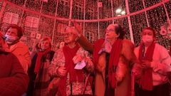 Los mayores de Vigo visitan las luces de Navidad