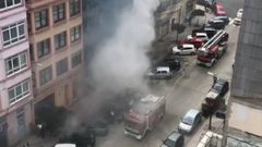 Incendio en una vivienda de la calle Alfredo Vicenti
