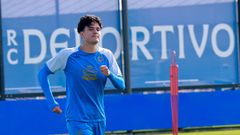 No� Carrillo, en el entrenamiento del mi�rcoles