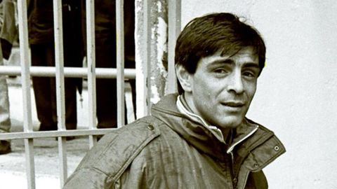 Prez Durn, con el Racing de Santander, en San Lzaro.
